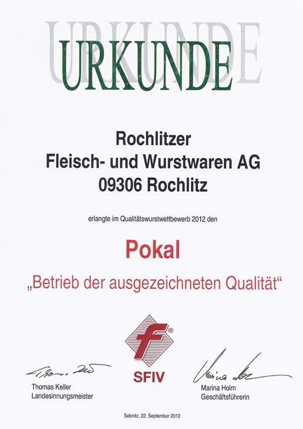 Ausgezeichnete Wurstwaren: Bei uns steht das Gütesiegel nicht auf dem Etikett, sonder hinter der 